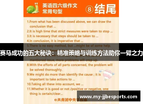 赛马成功的五大秘诀：精准策略与训练方法助你一臂之力